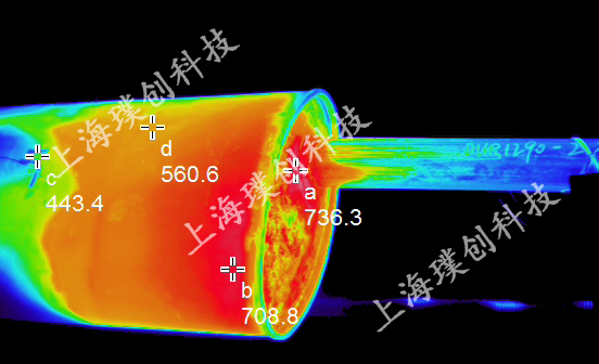 Avio(NEC)紅外熱像儀汽車排氣管溫度場分布應(yīng)用